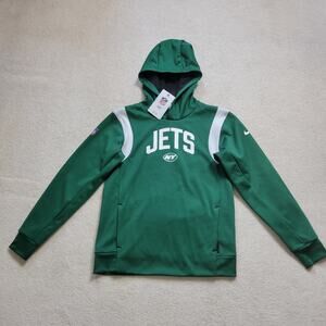 NWT Nike M 10/12 NY Jets NFL Pullover Hooded Therma-Fit Sweatshirt